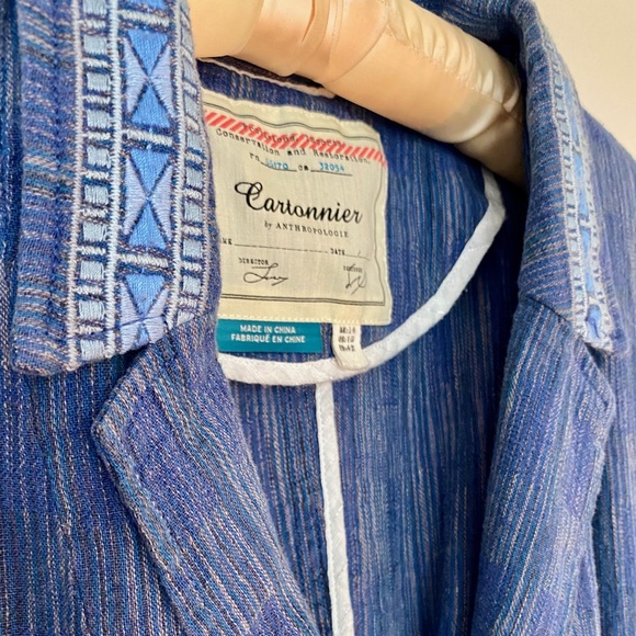 Anthropologie Cartonnier Jacket - Blue Denim Color M - Picture 7 of 11